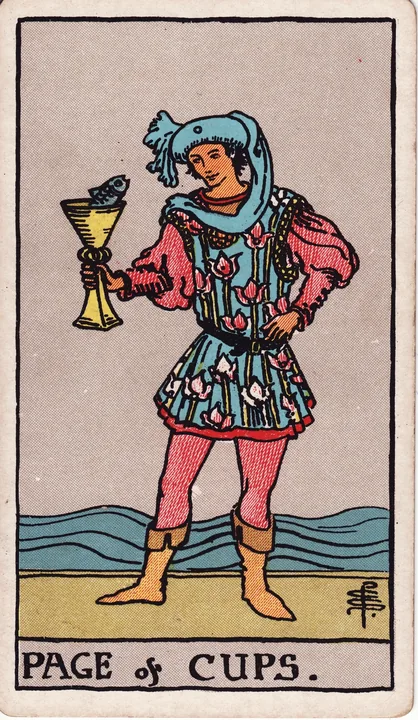 Carte de tarot Valet de Coupes