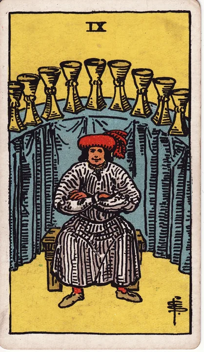 Carte de tarot Neuf de Coupes