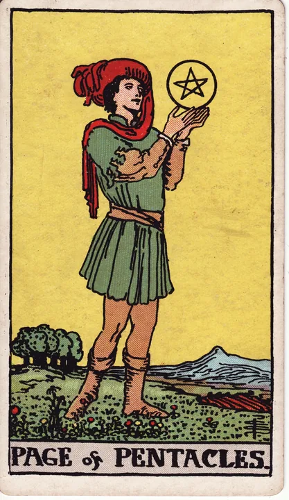 Carte de tarot Valet de Deniers