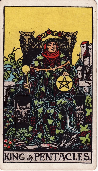 Carte de tarot Roi de Deniers