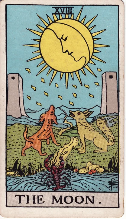 Carte de tarot La Lune