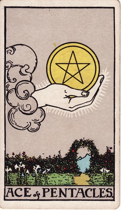Carte de tarot As de Deniers