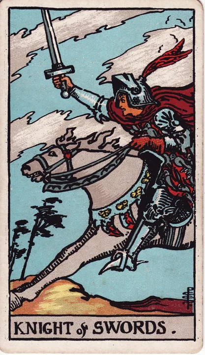 Carte de tarot Cavalier de Épées