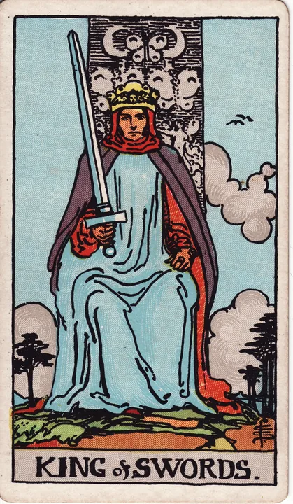 Carte de tarot Roi de Épées