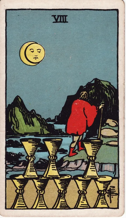 Carte de tarot Huit de Coupes