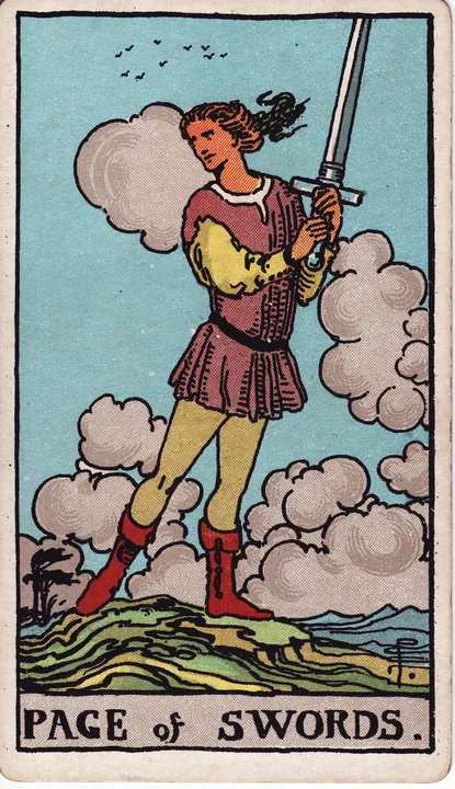 Carte de tarot Valet de Épées