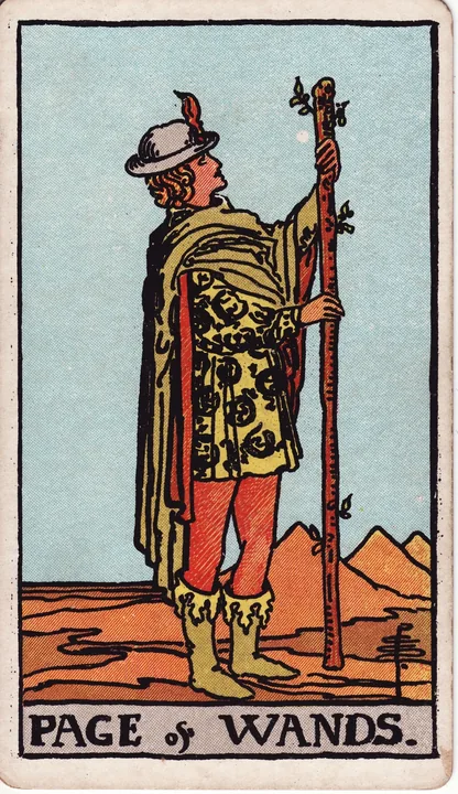 Carte de tarot Valet de Bâtons