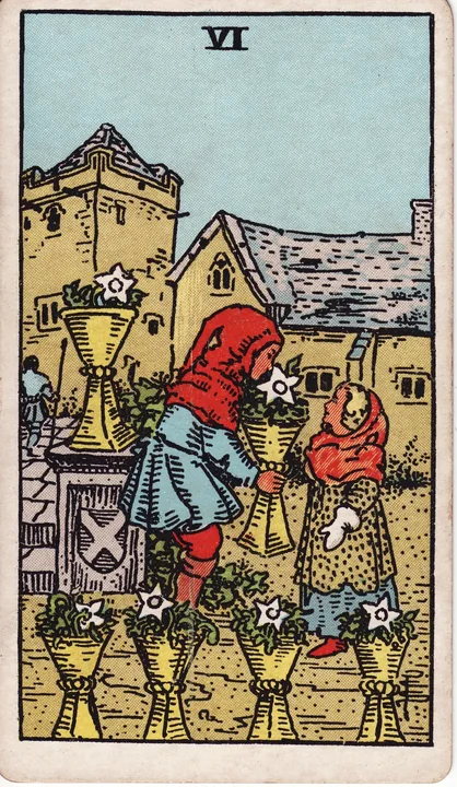 Carte de tarot Six de Coupes